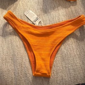 Rhythm Marle Orange Reversible High-Cut Bikini Bottoms